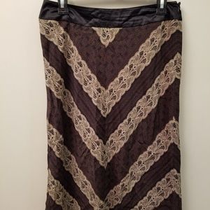 Beautiful Brown Alfani Long Skirt Size 8
